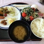 水沢翠明荘 - 2015年9月の朝食です