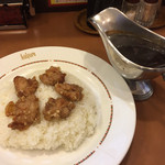 ラホール 外神田店 - 【料理】カラ揚げ ブラックカレー 800円