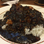 ラホール - 【料理】カラ揚げ ブラックカレー 800円 （5辛）