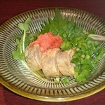 魚酔庭 - サービス、あん肝と明太子