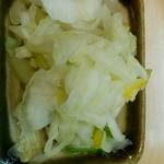 鈴文 - とんかつ定食の白菜のお新香コレ好き♡