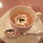西洋割烹わたなべ - 桃スープ