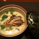 和み処 男山 - アイナメと舞茸の茶碗蒸し