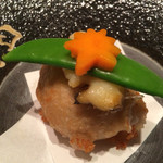 和み処 男山 - 鮑と里芋饅頭