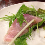 ハマチと野菜のサラダ アップ