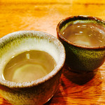 マル金そば - 初めに こぶ茶のサービス
      (｀・ω・)つ旦~　　(・ω・*)))