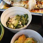 Yanagi Zushi - ピース豆とコーンのさつま揚げにゴーヤチャンプル