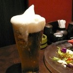 炭火焼鳥 Arata - 三杯目もフローズン生。