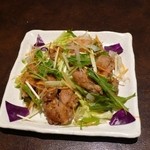 炭火焼鳥 Arata - 自家製油淋鶏（ユーリンチ）。