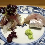 吉い - カマスの炙りとボウゼのお造り