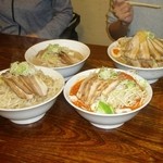 らーめんでぽっと - 夜だけしょうゆ(ハーフ、男盛り、普通盛り、からし普通盛り)