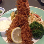 レストラン三澤亭 - 2015.10.6  エビフライ  アップ☆  でかい！(^O^)
