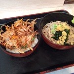 Komiya - かき揚げ丼セット(冷しそば)