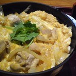 水火 - 「丹沢山麓地玉子の親子丼セット（￥850＋税）」親子丼