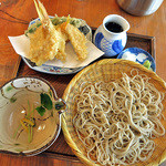 蕎麦 つづら - 姫小鯛の天せいろ