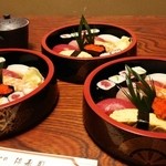 錦寿司 - 出前で食べました。
