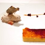 レスアルカーナ - ランチコースB 1512円 のイチジクのアイスとカボチャのプリン