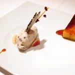 レスアルカーナ - ランチコースB 1512円 のイチジクのアイスとカボチャのプリン