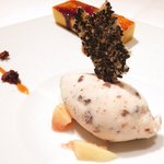 レスアルカーナ - ランチコースB 1512円 のイチジクのアイスとカボチャのプリン