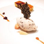 レスアルカーナ - ランチコースB 1512円 のイチジクのアイスとカボチャのプリン