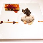 レスアルカーナ - ランチコースB 1512円 のイチジクのアイスとカボチャのプリン