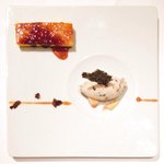 レスアルカーナ - ランチコースB 1512円 のイチジクのアイスとカボチャのプリン