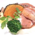 レスアルカーナ - ランチコースB 1512円 の鶏のバロティーヌ