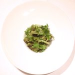 レスアルカーナ - ランチコースB 1512円 のサーモンと帆立のタルタルサラダ仕立て