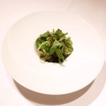 レスアルカーナ - ランチコースB 1512円 のサーモンと帆立のタルタルサラダ仕立て