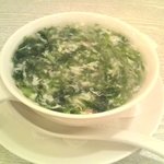 竹琳 - 生海苔とカニ肉のアッサリスープ
