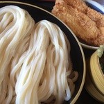 上野製麺所 - ザル&チキンカツ