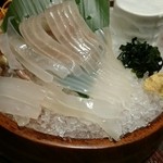 三代目網元 魚鮮水産 - 活真いか姿刺し