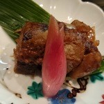 やまかわ味処 - あけびの肉詰