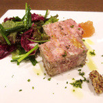 チェネッタ バルバ - 田舎風パテ リンゴのマルメラータ添え 1000円+税(2015.9月夜)