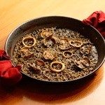 Squid ink paella