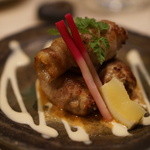 やちく - 豚のシソトマト巻　3000円コース『2015.10月』