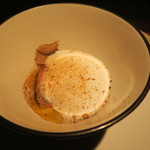 エクアトゥール - 27年10月　天然舞茸、フォアグラ炭火焼きスープ仕立て　黒トリュフ・ヤップ茸