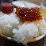 一路 - すじこ梅干し丼w