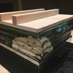 香水亭 - 蒸ししゃぶ〜織部焼の緑が良いですね〜