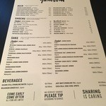 yardbird - メニュー