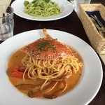 Adagio - 渡り蟹のトマトクリームスパゲッティ