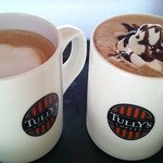 タリーズコーヒー 宇都宮駅東口店 - カフェラテ  ショート とカフェモカ  ショート