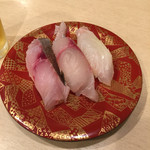 亀寿司 - 2015.10.10 イサキ, ヒラマサ, 天然真鯛？