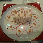 モナリザ - デザートじゃありません。モンブランの形に見せた前菜でした。見た目だけモンブランで甘くないです。