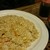 ロマン喫茶軽食 - 料理写真:焼き飯（大盛り）味噌汁、ソースが付いてきます
          お袋の味。美味しい、ペロリです