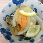 やまと屋 - □鯵の南蛮漬け　300円(内税)□　良い塩梅の酢加減です。