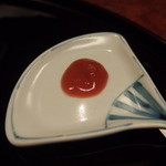田ざわ - ハモにつける梅肉ソース
