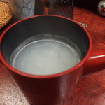 田ざわ - 蕎麦湯