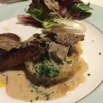 北島亭 - 仏・ランド産フォアグラのポアレ、とうもろこしのガレット添え