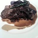 マッシュルーム - 島根県産猪肩ロース肉のロティ 香茸ソース